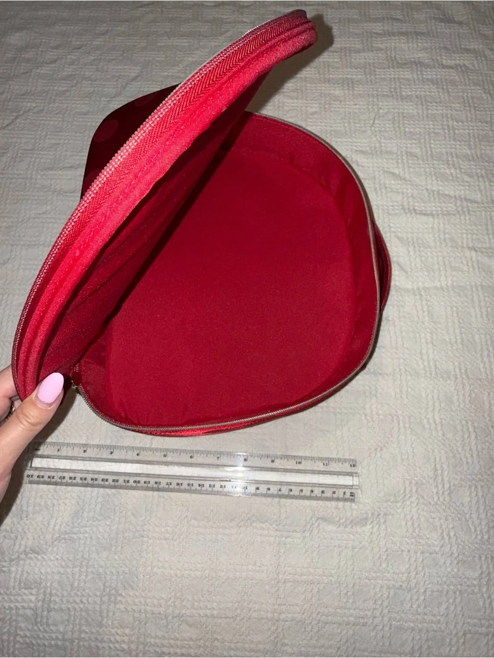 Estee Lauder Red Polka Dot Cosmetic Case Dual-sided
